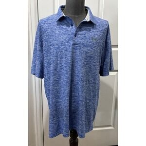 Under Armour Heat Gear Loose Short Sleeve Polo Shirt 2XL Blue